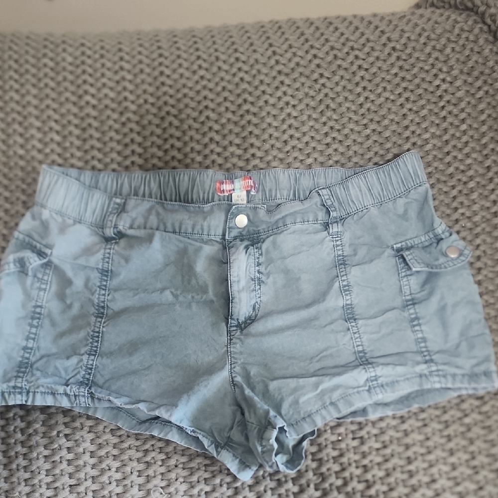 Urban Outfitters Blue Cargo Shorts Relaxed Fit